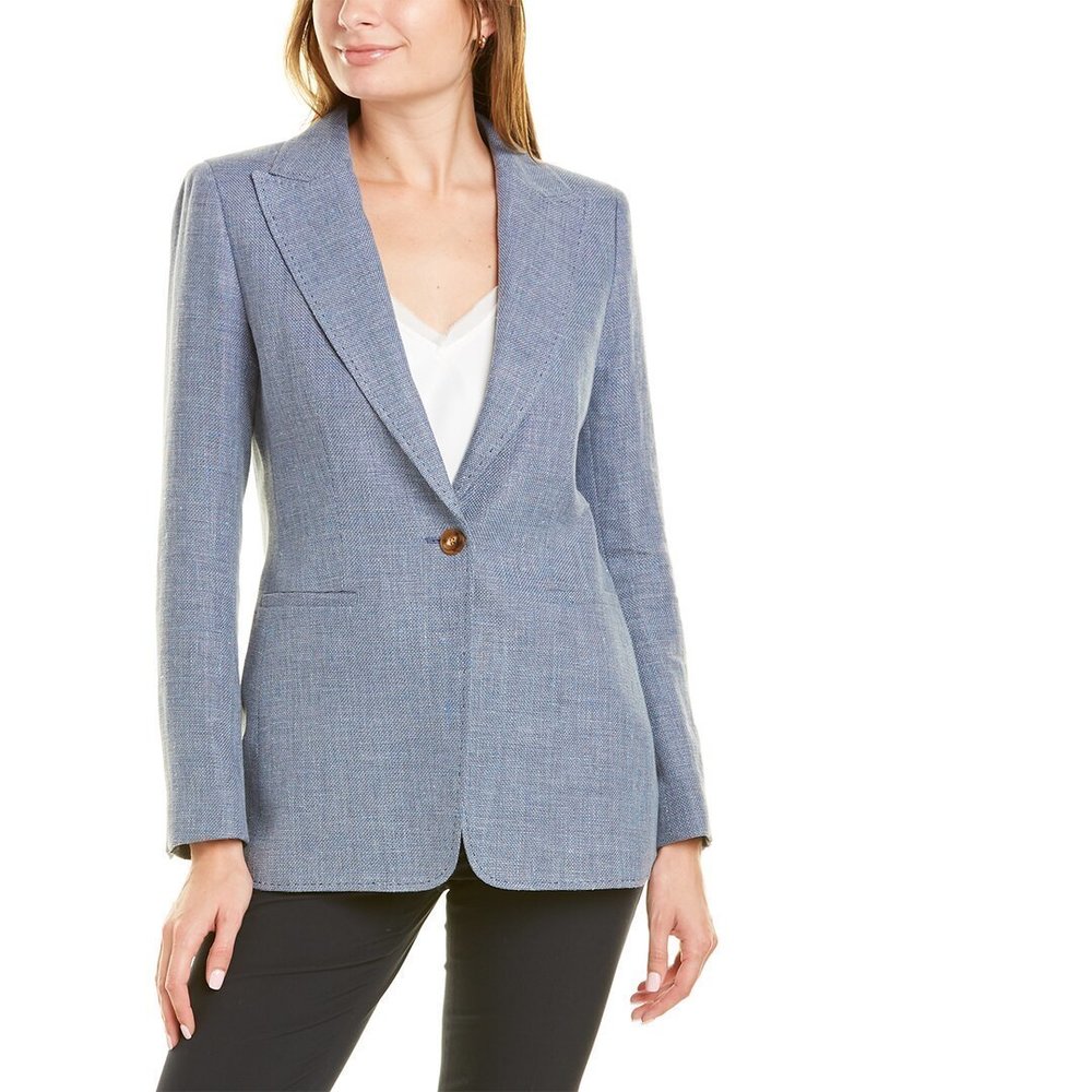 Lafayette 148 New York Hurley Linen & Wool-Blend Blazer_3